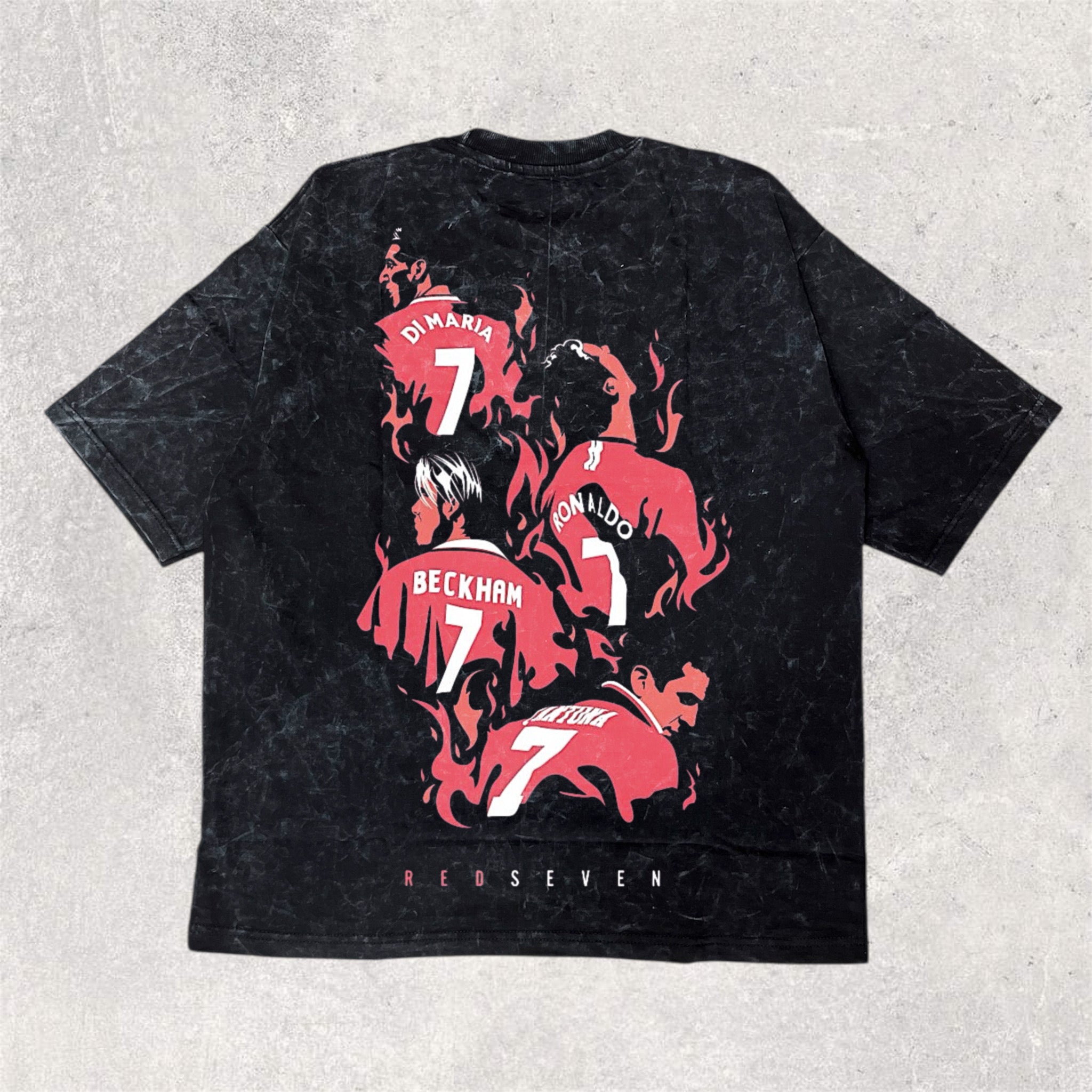 Wear the legend :RED 7 back printed unisex oversized tshirt