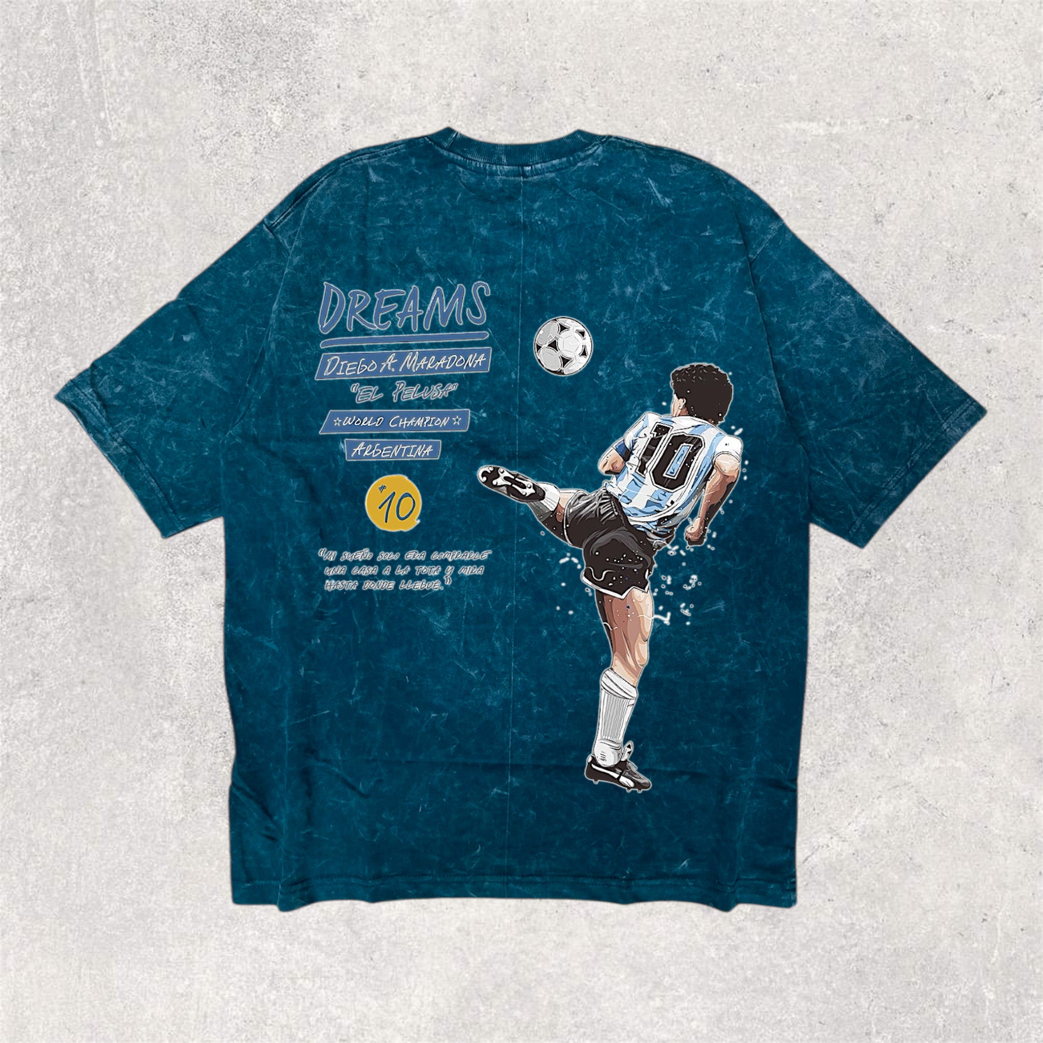 Wear the Legend: MARADONA Printed unisex Five-Sleeve T-Shirt ( oversized fit )