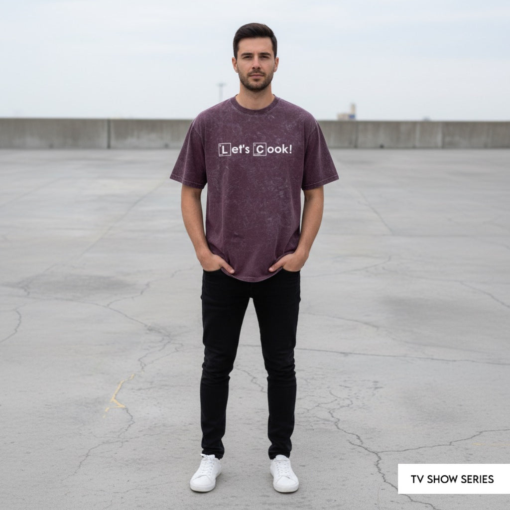 BREAKING BAD : let’s cook - unisex printed oversized tshirt