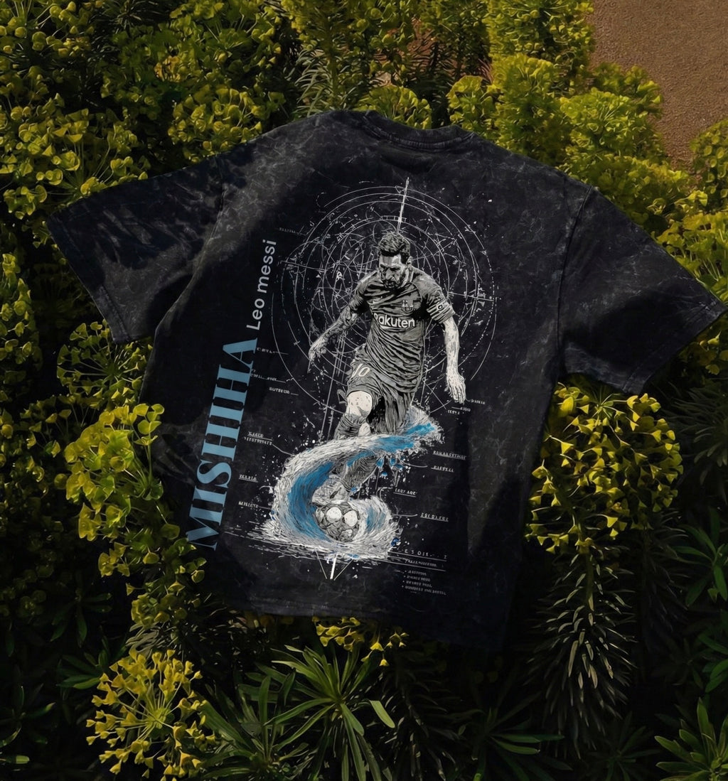 Wear the legend : MESSI  back printed unisex oversized tshirt