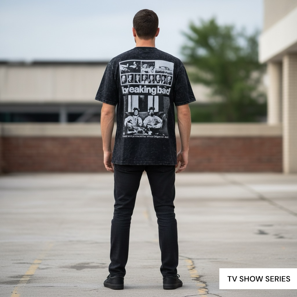 BREAKING BAD : Printed unisex printed oversized tshirt