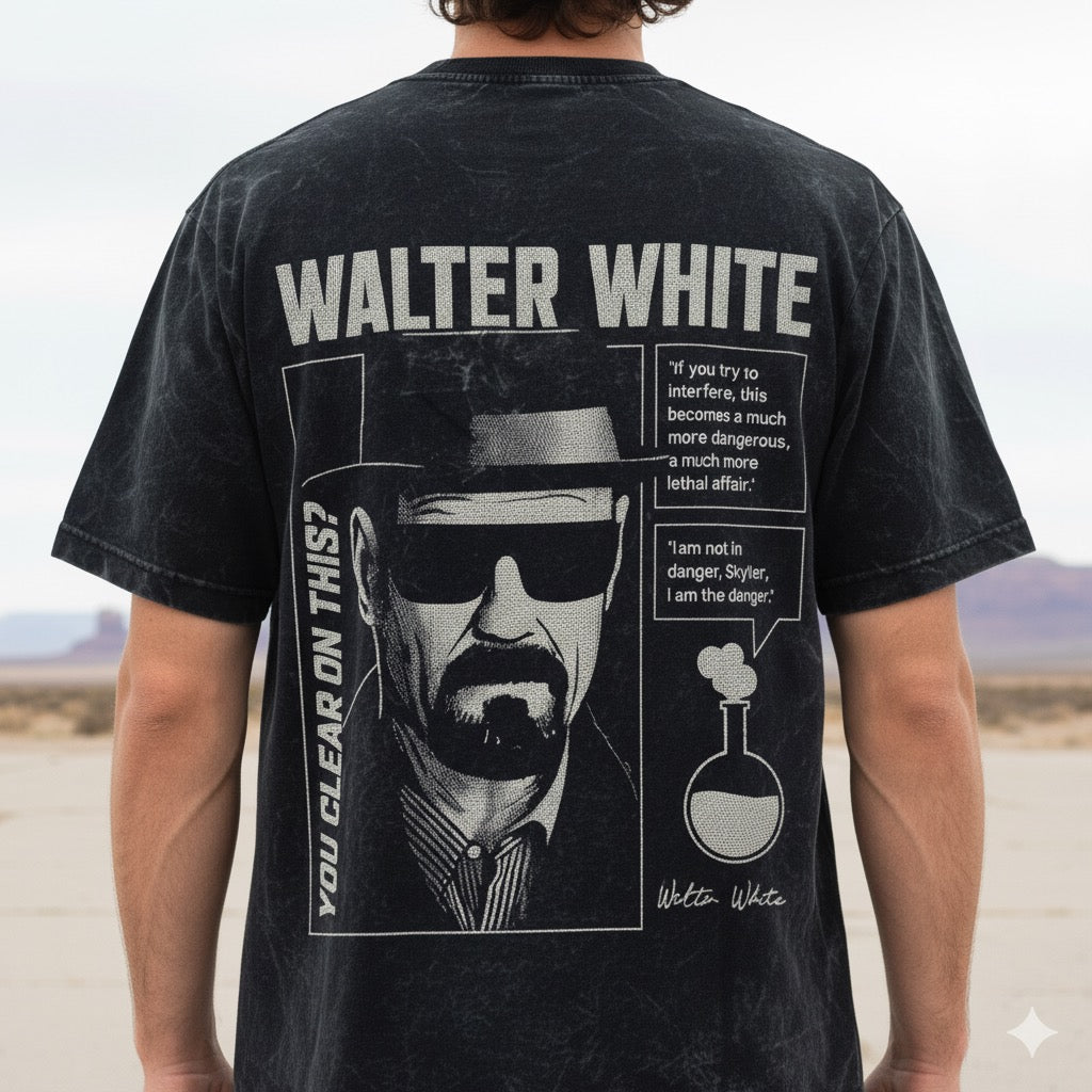 BREAKING BAD unisex printed oversized tshirt