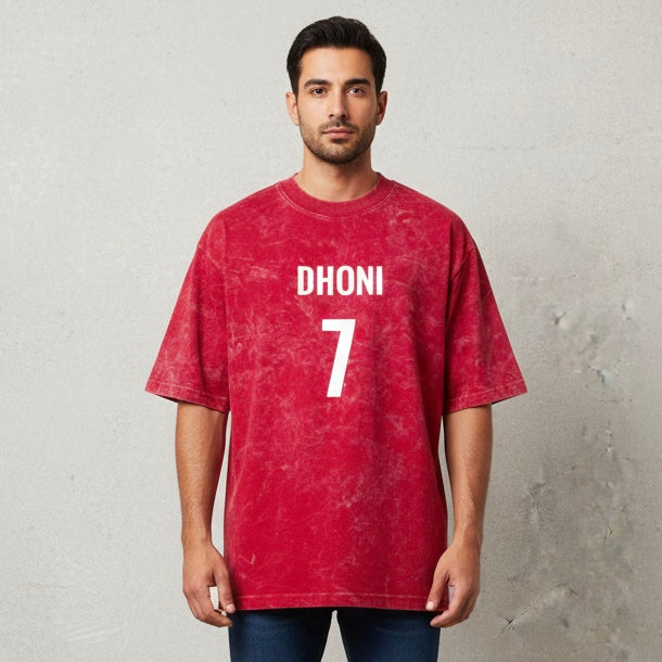 M S DHONI - printed unisex oversized tshirt