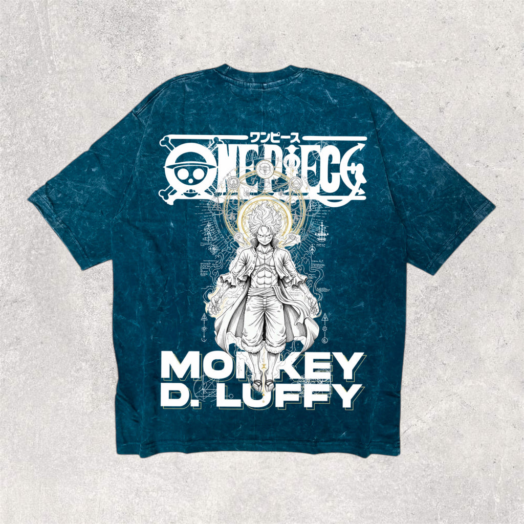 ONE PIECE : Monkey d luffy - printed oversized unisex tshirt