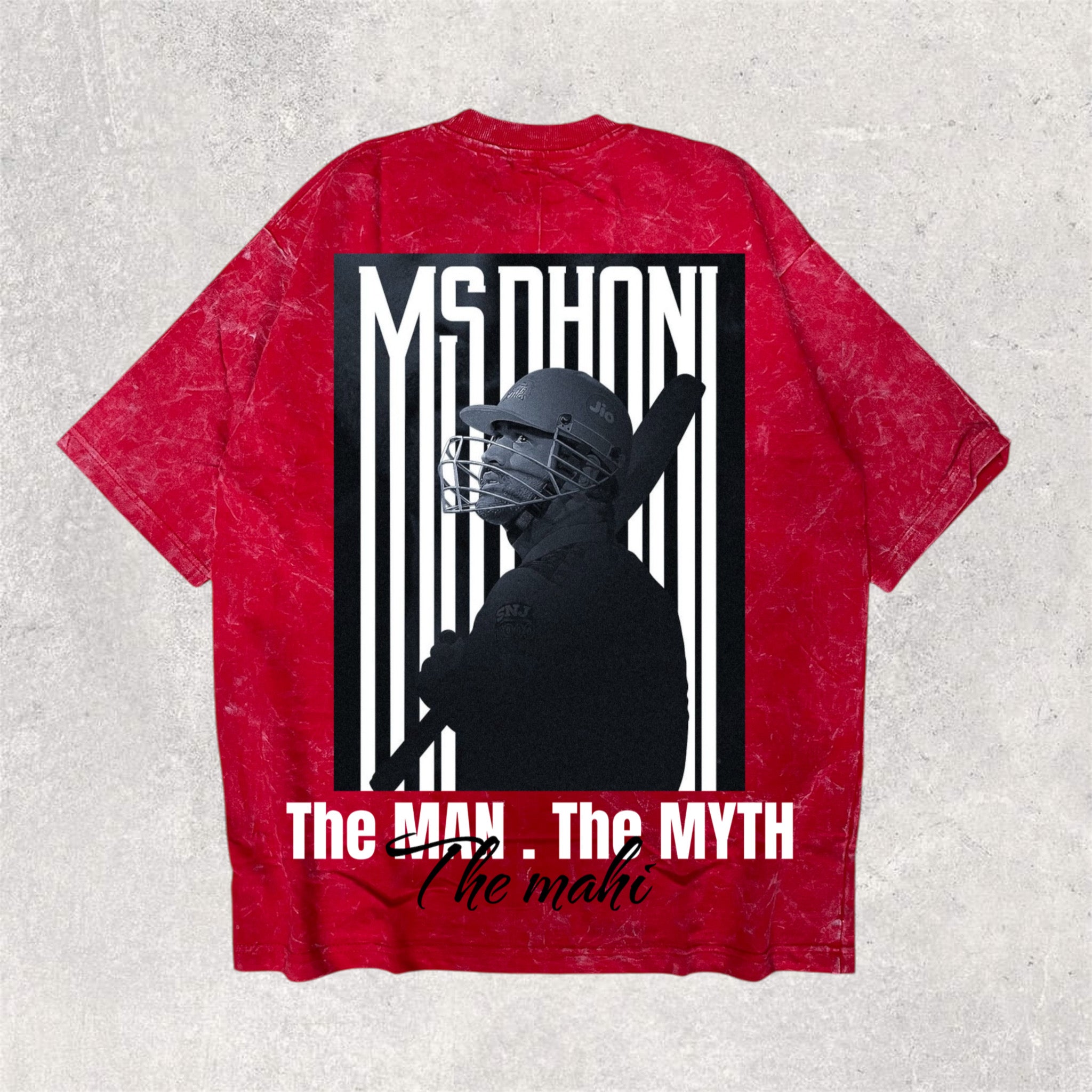 M S DHONI - printed unisex oversized tshirt