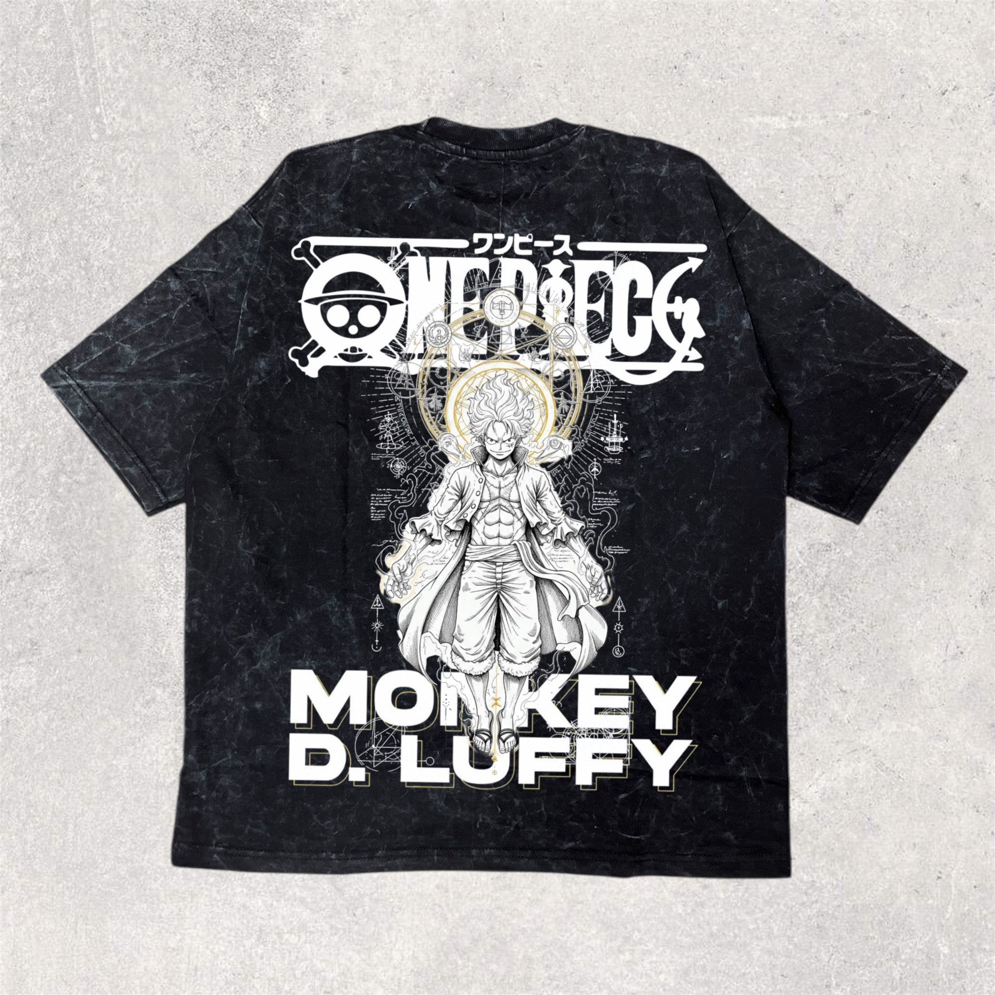 ONE PIECE : Monkey d luffy - printed oversized unisex tshirt
